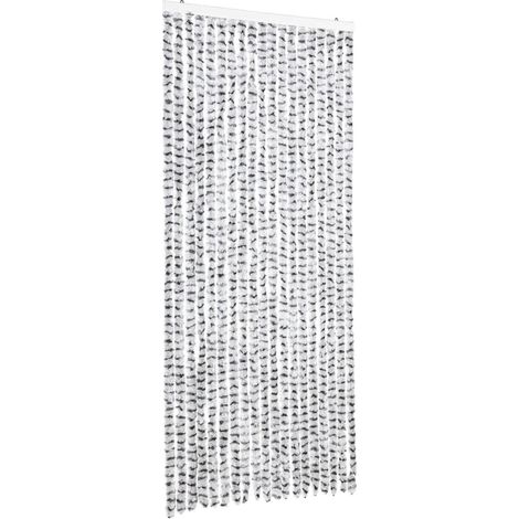 vidaXL Tenda Antimosche Grigio Chiaro e Grigio Scuro 56x200cm