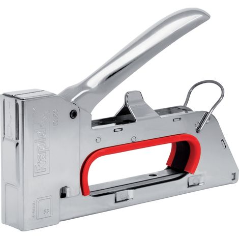 Rapid R153E Profi-Tacker, Tacker, Stahl-Tacker für Feindrahtklammern, Soft-Grip, rückstoßfrei, Bügelsicherung, Type 53 4-8 mm