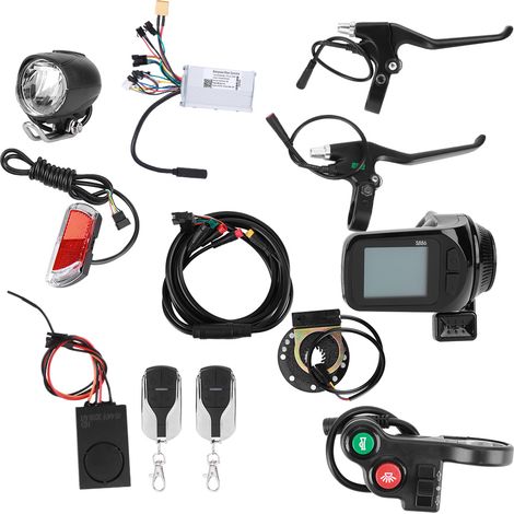Wasserdichtes Kabelset für Elektrofahrräder, 886 Daumenschalthebel-Modifikationszubehör für E-Bikes und Mountainbikes (1/5)