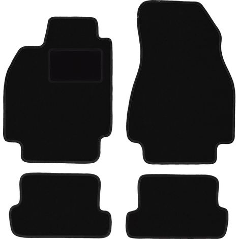 Alfombrillas de terciopelo negro para Renault Megane II CC coup茅 y cabrio (2003-2010).
