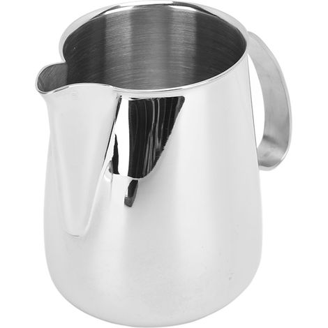 Pichet mousseur à lait en acier inoxydable 304, anti-gouttes, bec verseur pointu, mousseur à lait intégré, cafetière, 700 ml (1/5)