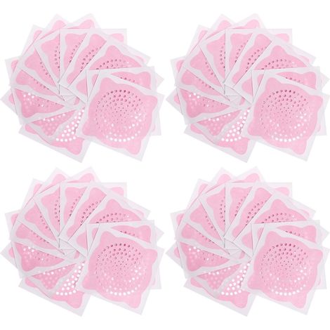 Lot de 100 filtres anti-cheveux pour les toilettes et mauvaises herbes avec filet nettoyage (1/5)