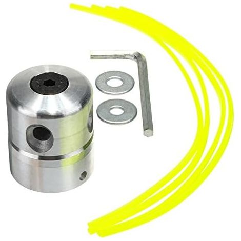 Testina in alluminio per decespugliatore a 4 fili con chiave esagonale ricambio (1/3)