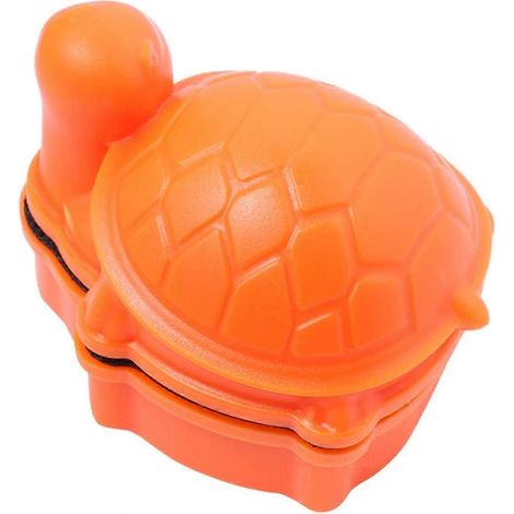 Brosse magnétique de nettoyage pour vitres en forme de tortue - Grattoir anti-algues pour aquarium - Outil de nettoyage pour petits aquariums - Orange (1/4)