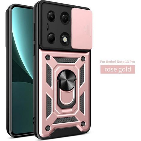 Coque Pour Xiaomi Redmi Note 13 Pro 4G Caméra arrière de protection de précision Coque de protection pour suppOrt antichoc Or Rose (1/5)