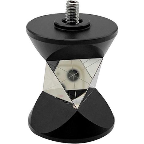 Ersatz-360°-Miniatur-Topografieprisma aus Silber für die Leica GRZ101 ATR 350M Totalstation mit 1/4"-Gewinde. (1/5)