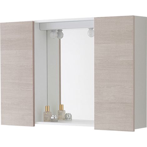 SPECCHIERA CON CASSA IN NOBILITATO RIVESTITO IN PVC (1/3)