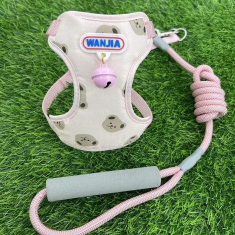 Filiyano-Laisse pour petit chien, gilet mignon, harnais d'extérieur pour animaux de compagnie, chaîne rétractable réglable (1/5)