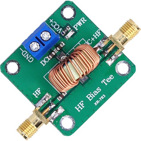 Bias T Tee RF 0.2-180MHz DC Blocker Filtre PCB Module Micro-ondes Composant Électronique pour Amplificateur (1/5)