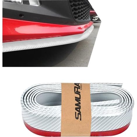 Becquet De Pare-Chocs Avant Universel, 2.5M Bande Protecteur pour Pare-Choc Avant Lèvre Spoiler Ruban Adhésif Résistance à La Corrosion, Protector Universel pour Voitures, Camion, SUV(Blanc) (1/5)