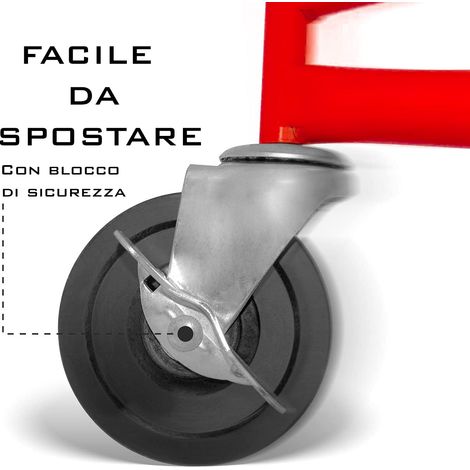 Sollevatore Per Pannelli Alzalastre Per Cartongesso Professionale Con Certificato CE Portata Di 68 Kg Pieghevole Regolabile In Altezza XXL 140 - 350 cm Altezza Di Lavoro Alzapannelli Rosso