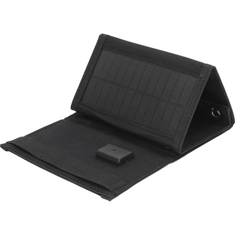 5V 12W Solarpanel-Ladegerät mit USB-Ausgang, faltbar, wasserdicht, aus Nylon, für Handy, Kamera und Laptop (1/5)