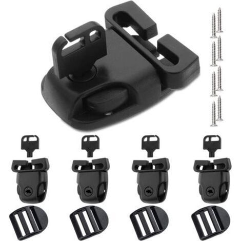 Clips de Protection pour Spa, 4 PCS Clips de Rechange pour Housse de Spa avec Clés et Boucle Coulissante, Accessoires de Matériel, pour Spa Loquets de Remplacement Clip (1/5)