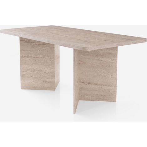 Table à manger rectangulaire effet pierre Loft (1/5)