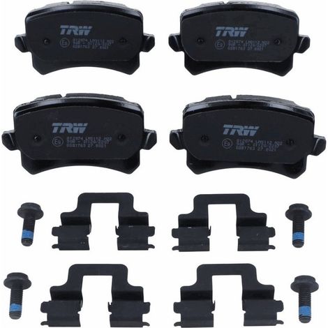 Ensemble de 4 plaquettes de frein arrière pour Audi A6C6, VW Passat B6, Alltrack B7, Passat B7, VW CC B7 1.4-4.2 après 05.2004 (1/3)