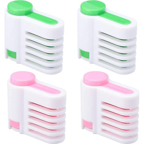 Trancheuse réglable pour pain maison, toasts, bagels et sandwichs, offrant une coupe uniforme et un rangement compact.-AquaForge (1/5)