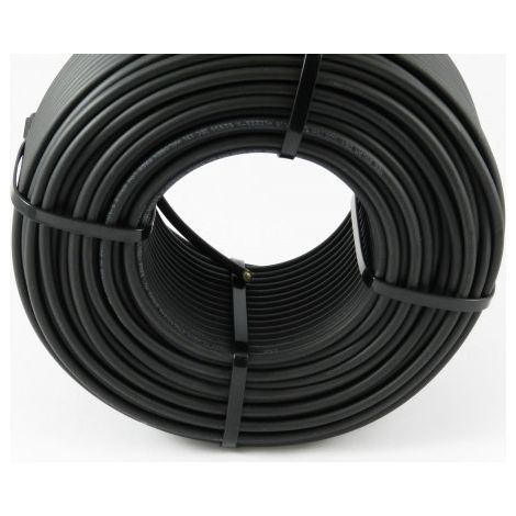 Solarkabel 4mm² 100m Rolle Ring Solarleitung rot, schwarz oder blau Schwarz (1/4)