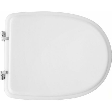 Sedile wc per cesame vaso aretusina bianco con cerniera regolabile copriwater