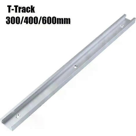 1 Stück 30-mm-T-Nut-Schiene, 300–600 mm, Aluminiumlegierung, Gehrungsschiene, Werkbank-T-Nut-Gleitschiene, passend für T-Schraub-Schnellspannklemme – JXLGV (1/5)