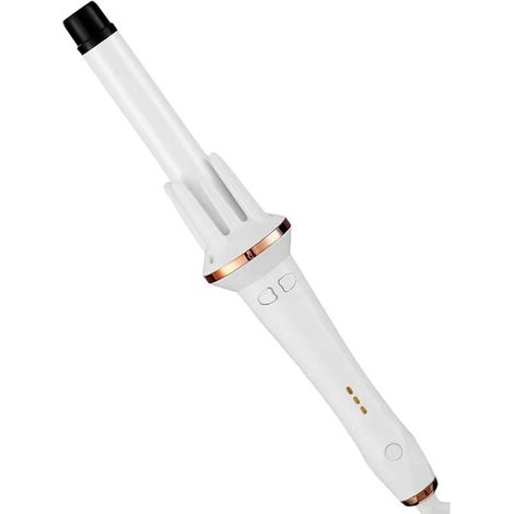 Fer à friser automatique sans fil - Fer à friser rotatif à tension universelle, pour des cheveux lisses et sans frisottis, un coiffage rapide et une rotation automatique. (1/4)