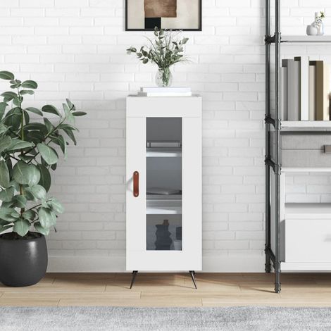 Sideboard Weiß 34,5x34x90 cm Holzwerkstoff