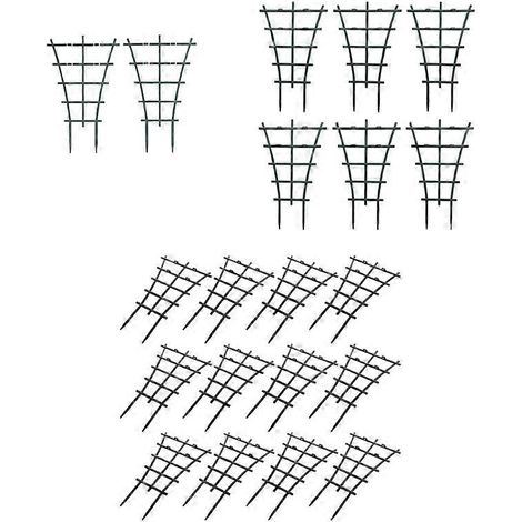 2/6/12 Treillis grimpant de jardin en plastique à monter soi-même, support pour plantes grimpantes en pot (1/5)