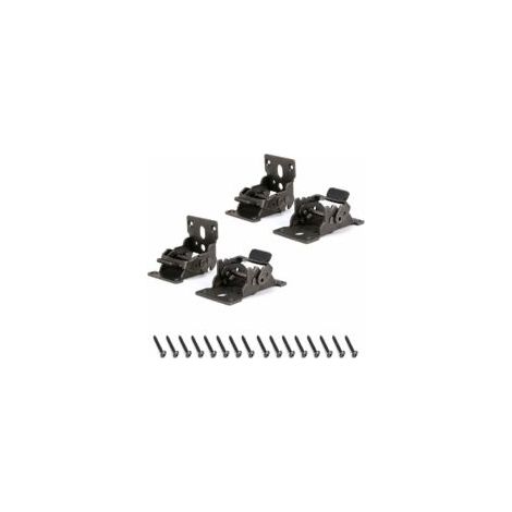 Pcs Charnière pliante autobloquante 180, support pliable, verrouillage automatique extension table en tôle d'acier, pour tables de salle à manger, bureau d'ordinateur, armoires - Crezuo