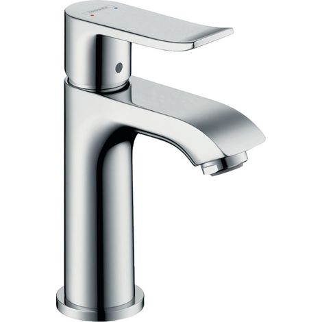 Mezclador monomando de lavabo hansgrohe Metris 100 con desagüe