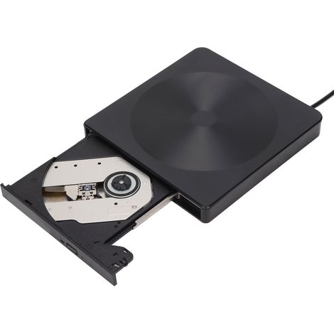 Lecteur DVD Externe USB 3.0 et USB-C, Design Antichoc, Pratique pour Ordinateur Portable
