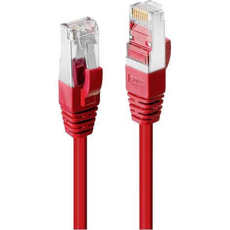 Câbles réseau et DAC LINDY S/FTP Cat.6 Cable Red 5m LSOH incl. Testprotocol (1/4)