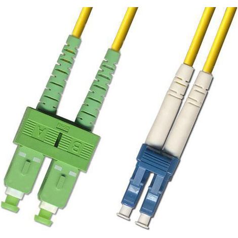 Microconnect FIB8410005 Câble en fibre optique 0.5 m OS2 SC LC Jaune - Câble en fibre optique (0.5 m, OS2, SC, LC, Connecteur mâle/Connecteur mâle, Jaune)