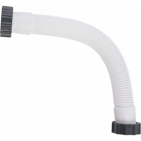 Aiperq Tuyau flexible de rechange pour filtre de piscine, tuyau de pompe de piscine, tuyau d'aspiration,blanc,40.6cm (1/4)