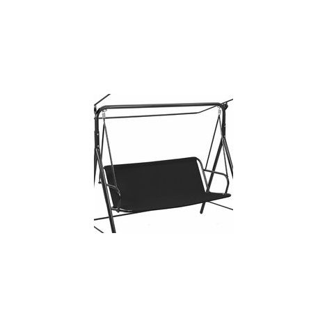 1PCS (138x50x50 cm, Noir)Housse de Siège de Balancelle, Toile de Balancelle Jardin, Imperméable Couverture de Siège Balançoire, Housse Coupe-Vent, de Rechange pour Chaise Extérieur