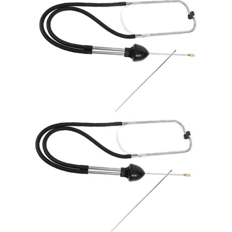 Dispositif de Détection des Fuites Eau Souterraine Bâtonnet en Acier Inoxydable Noir Facile à Utiliser pour Tuyaux D'eau 2 Pièces Portables (1/5)