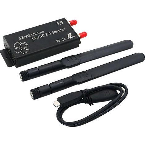 Adaptateur Mini PCI-E vers USB 2.0 (TYPE C) avec emplacement pour carte SIM et interface d'alimentation auxiliaire pour module WWAN/LTE (1/5)