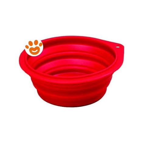 Leopet Dog Ciotola Viaggio in Silicone (250 ml) - Confezione 1 Pezzo - Accessori
