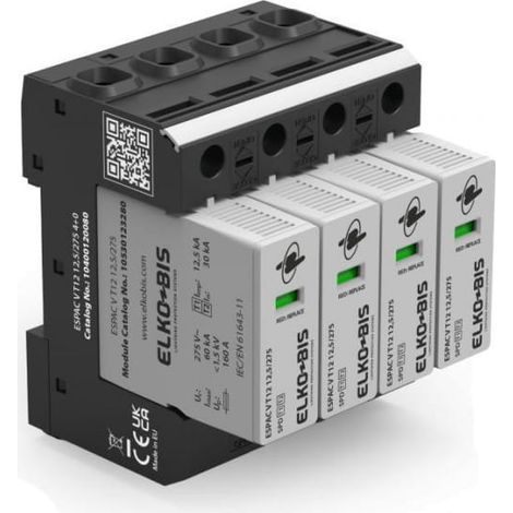 Scaricatore di sovratensione espac V T12 12.5/275 4+0 10400120080