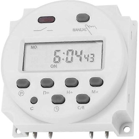 Minuterie 12 V CC avec écran LCD programmable, relais temporisé électronique numérique à microprocesseur CN101A (1/5)
