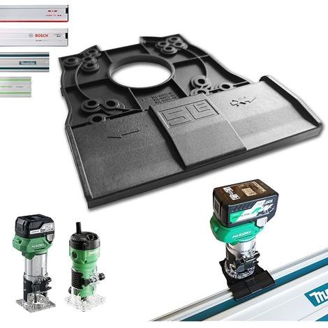 Adaptateur de rail de guidage professionnel pour Hikoki M1808DA pour Makita/Bosch/Festool Rail de guidage Débrousseuse (1/5)