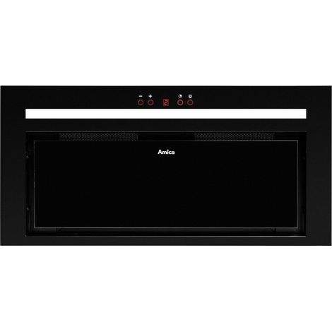 Amica OMC6451B Dunstabzugshaube schwarz 60 cm Edelstahl