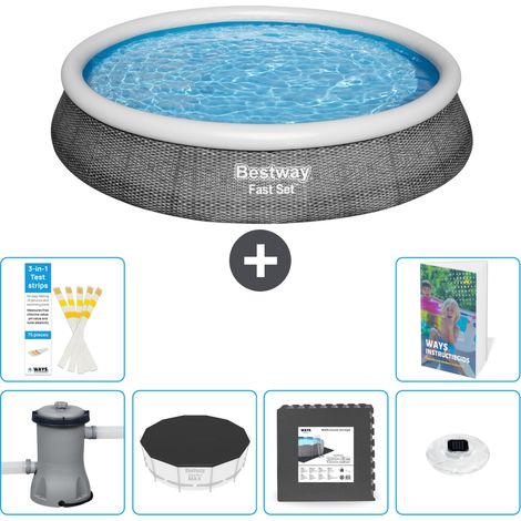 Bestway Piscina Bestway Fast Set Rotonda - 396x84 cm - 7-pezzi  S312 (1/5)