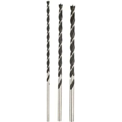 Jeu de forets pour le bois 3 pièces 8 mm, 10 mm, 12 mm Longueur totale 300 mm (1/3)