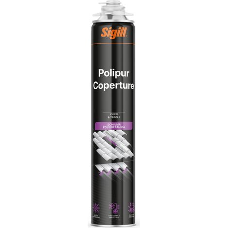 Schiuma poliuretanica matic (uso con pistola) polipur coperture 750 ml