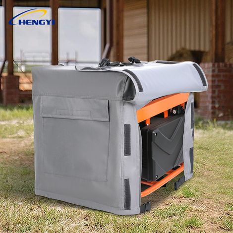 Housse de protection pour groupe électrogène Gris Oxford 600D - en tissu M (1/4)