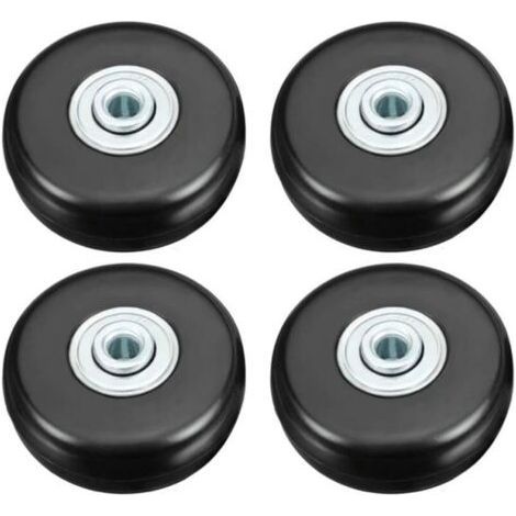 4PCS 50mm Roulette Valise, Bagage Valise Réparation Roulette Charge Lourd  Muette Caoutchouc Universelle Pivotante Roue Rechange Transport Remplace Roulette pour Valise/Bagage/Sac à Dos/Voyage-ARCAN (1/5)