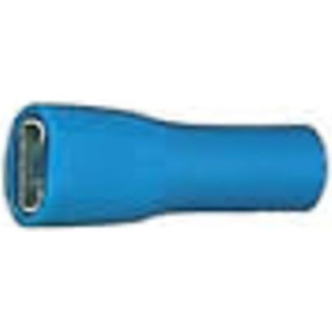 Fiche plate femelle - 1,5 - 2,5 mm² - bleu - par 100 - KLAUKE