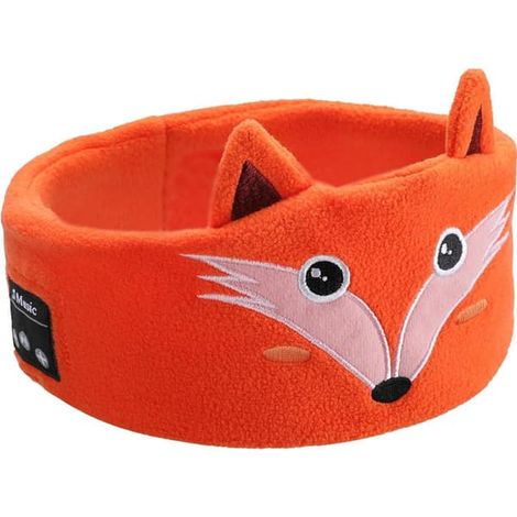 Casque de sommeil / Masque de sommeil avec écouteurs Bluetooth orange (1/5)