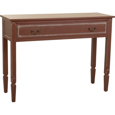 Recibidor de madera marrón 112x38x82
