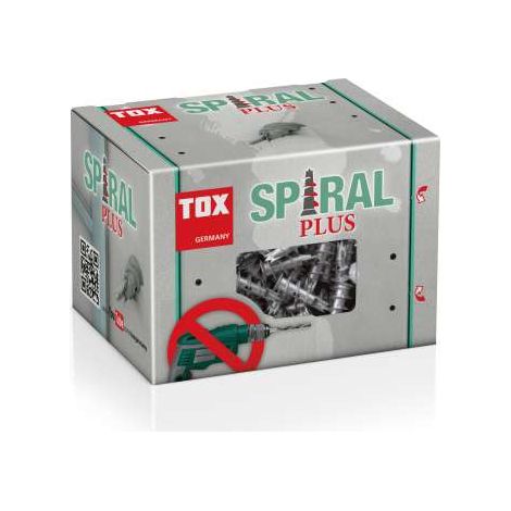 TOX Gipskartondübel Spiral Plus 37 Metall ohne Schraube, 068100021