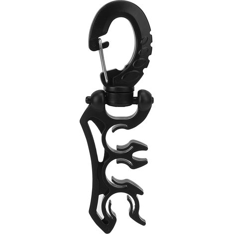 Boucle de fixation rapide PVC pour équipement de plongée - Attache régulateur et mousqueton de sécurité (1/5)